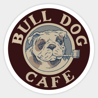 Bulldog Cafe Logo Sticker